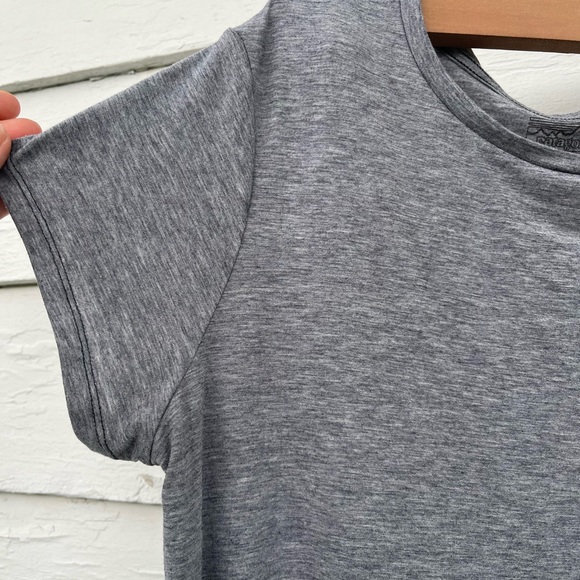 PATAGONIA Glorya Worn Wear Women's Slouchy Heather Gray Tee Shirt Dress Small - Picture 8 of 8